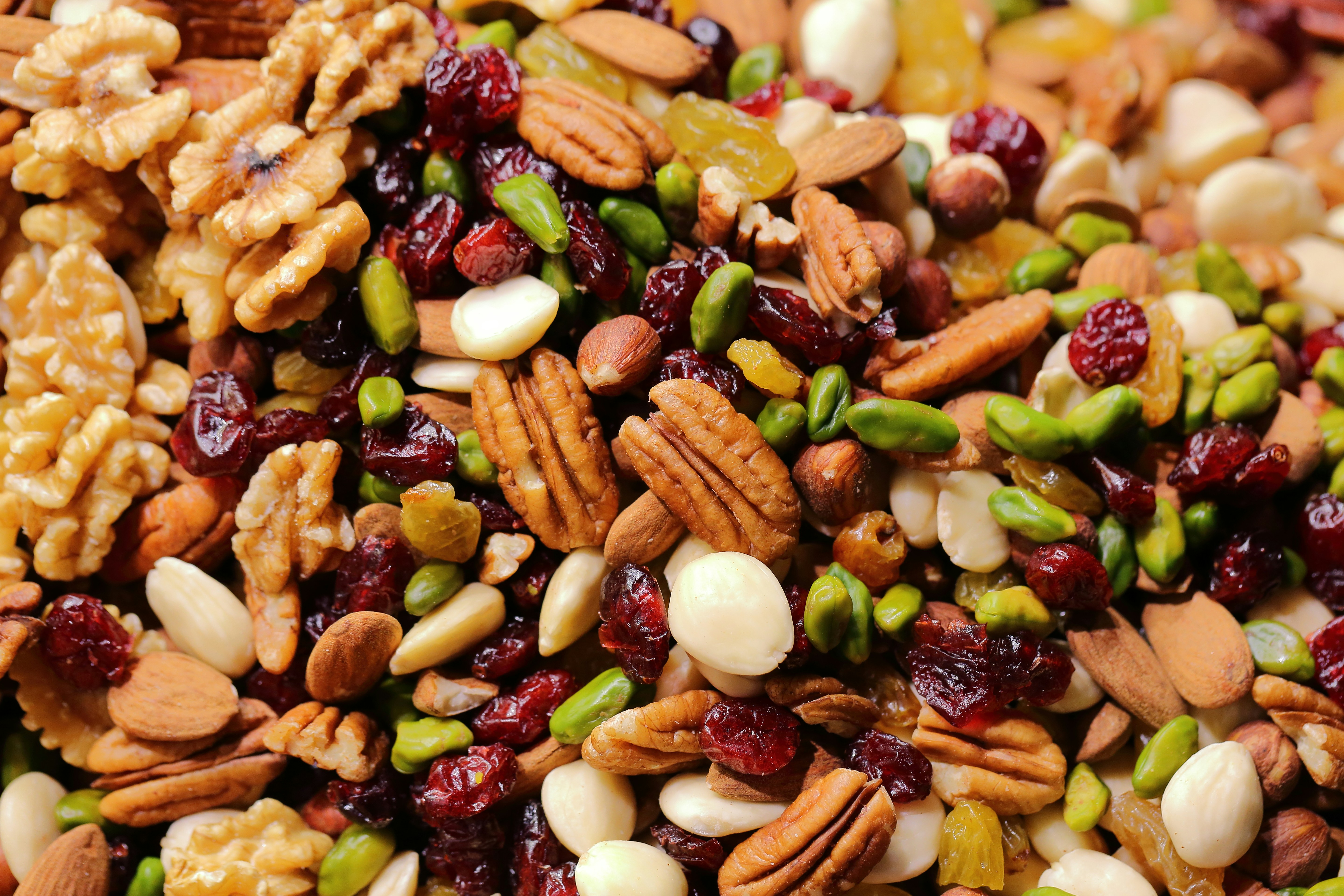 Healthy after-school snacks arranged on kitchen counter